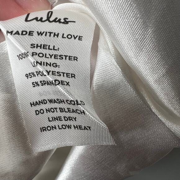 Lulu's White Jacquard Floral Mini Dress Size M - Picture 6 of 11